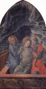 Fra Filippo Lippi The Dead Christ Supported by Mary and St.John the Evangelist oil painting reproduction